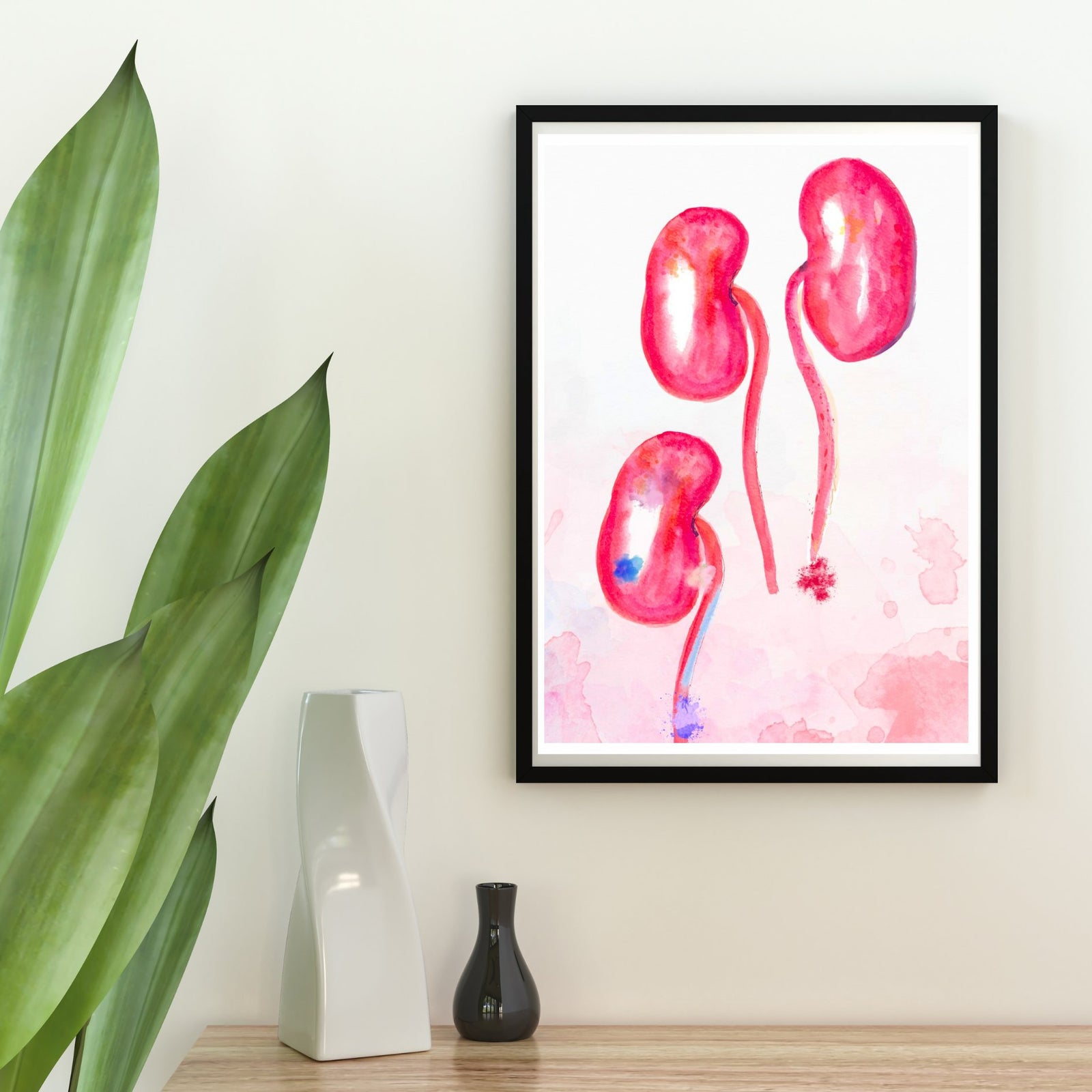 kidney abstract anatomy art painting