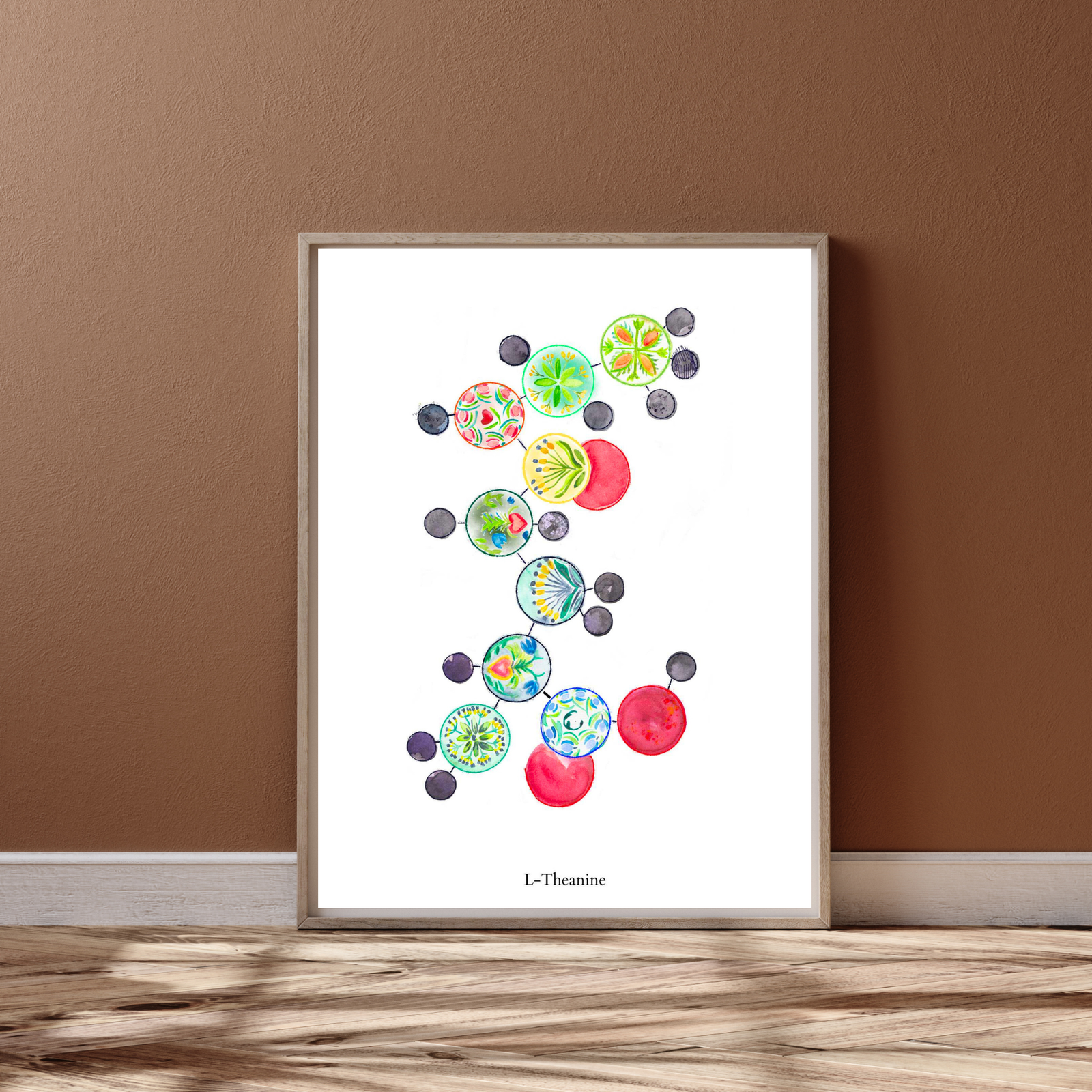 L-theanine Molecule Illustration