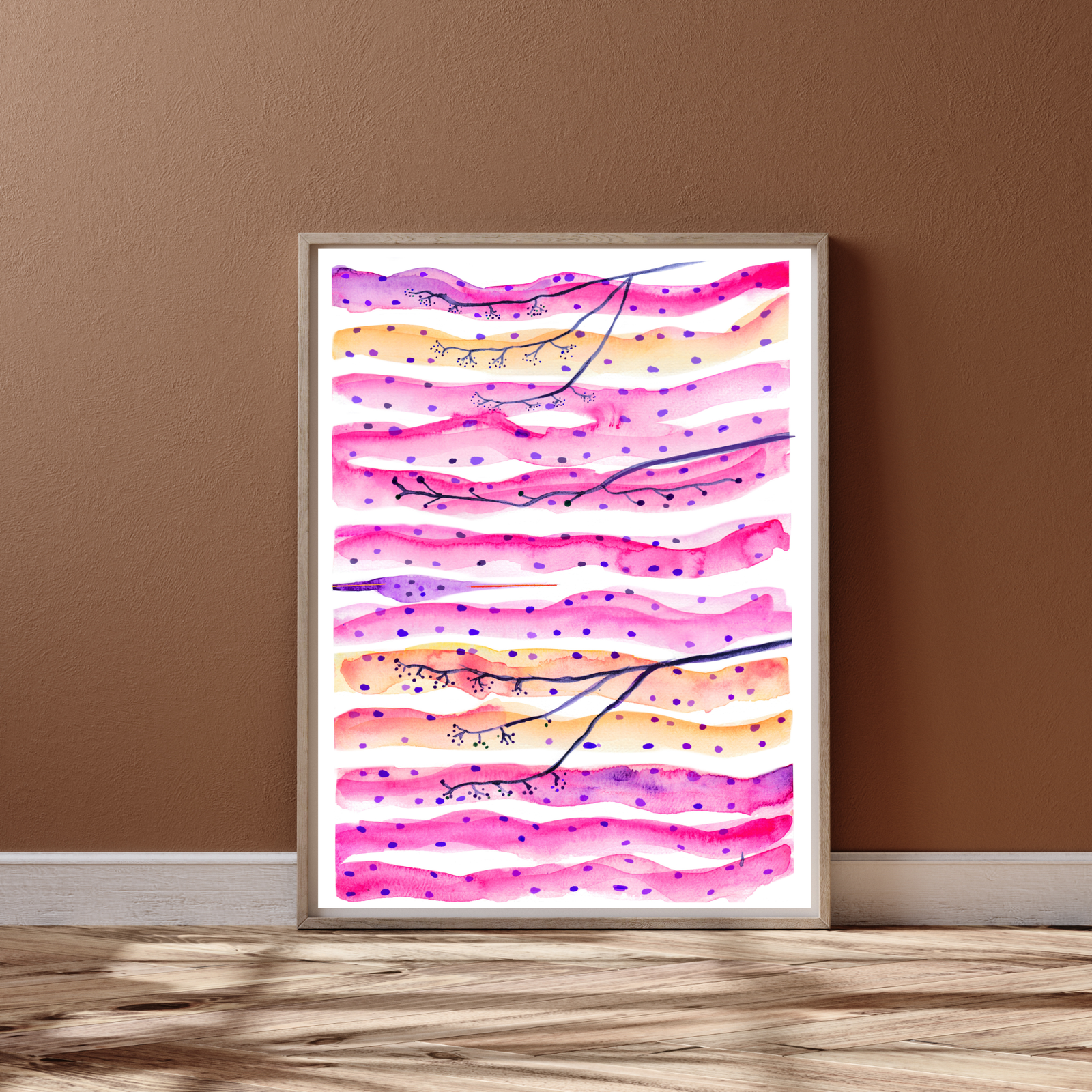 Neuromuscular Junction Watercolor Art