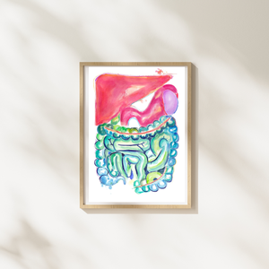 Gastrointestinal Watercolor Art Print