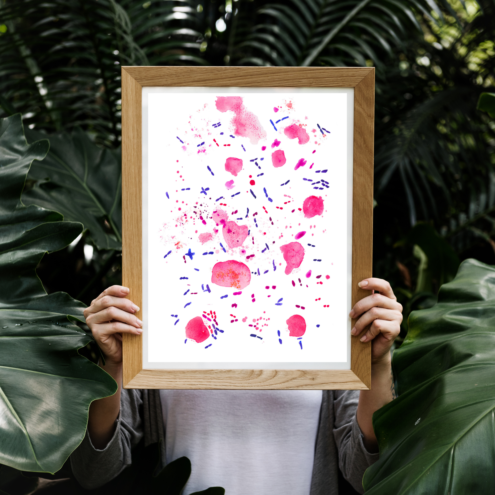 Clostridium Difficile Watercolor Art Print