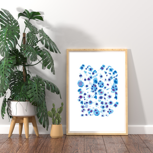 Skin Cell Art Print, Melanoma Art, Dermatology Office Wall Decor, Pathology Art