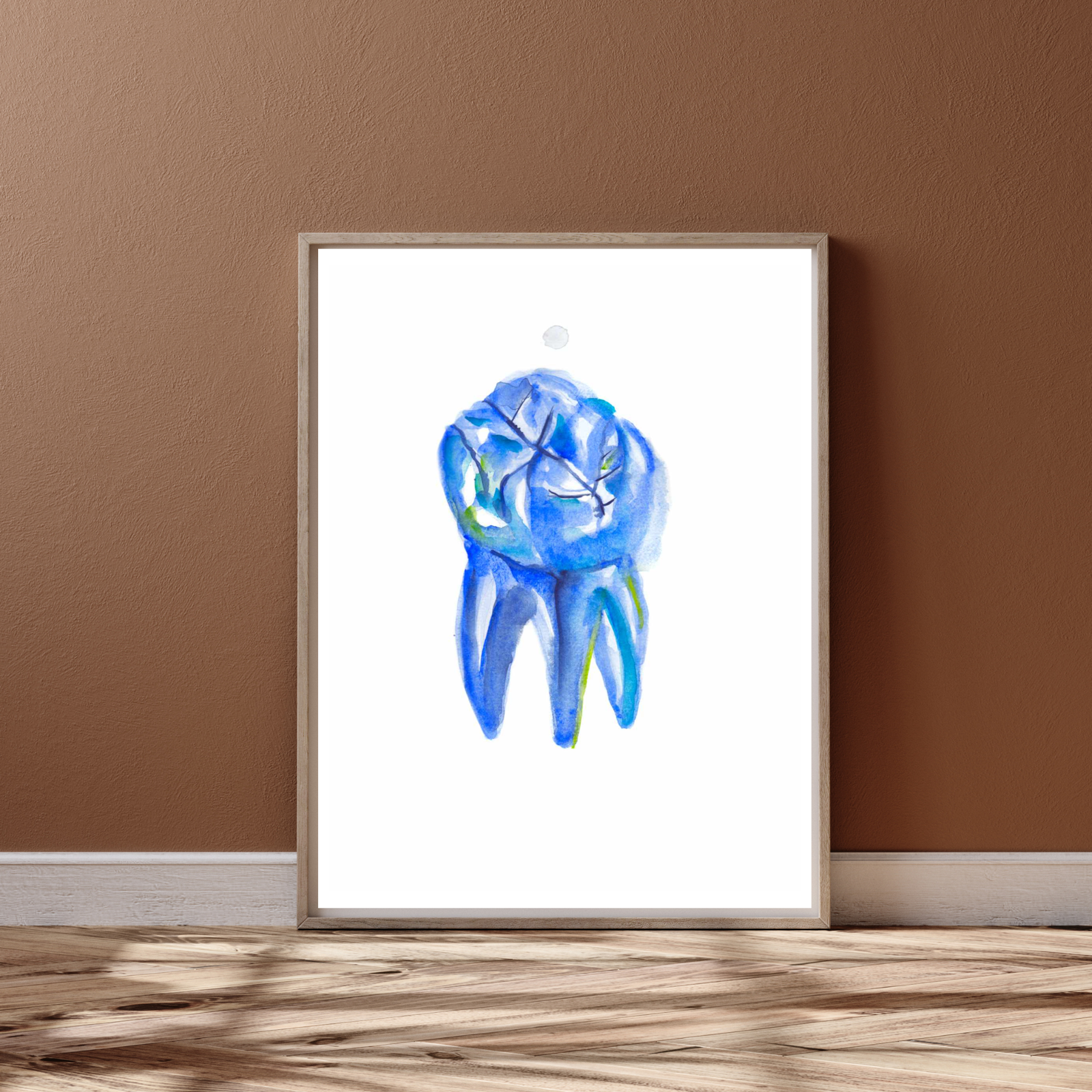 tooth watercolor art print