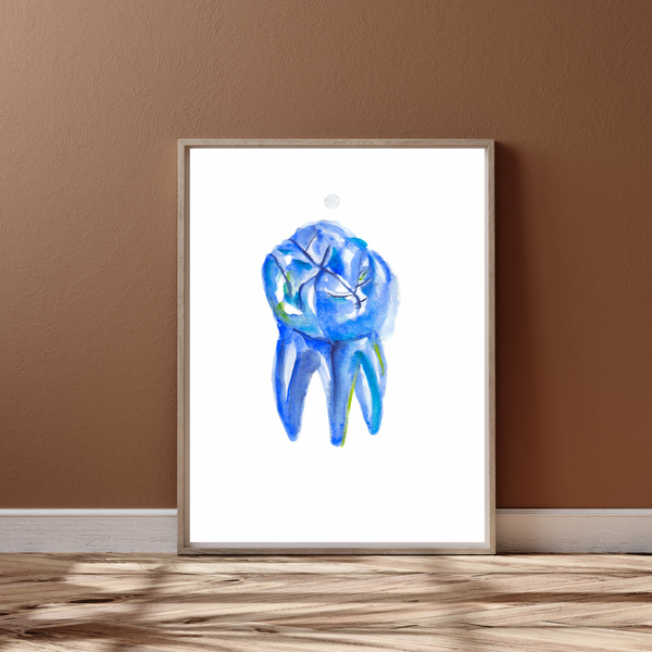 Tooth Anatomy Art Print - medpapers
