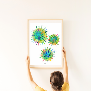 EBV Microbiology Art Print