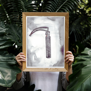Watercolor Laryngoscope Art Print