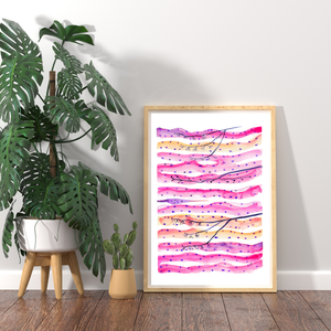 Neuromuscular Junction Watercolor Art