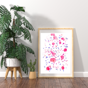 Clostridium Difficile Watercolor Art Print