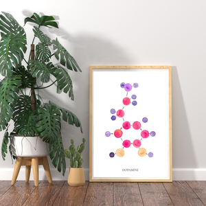 Dopamine Watercolor Art