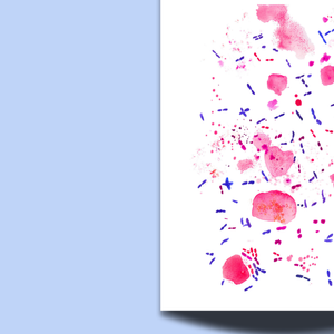 Clostridium Difficile Watercolor Art Print