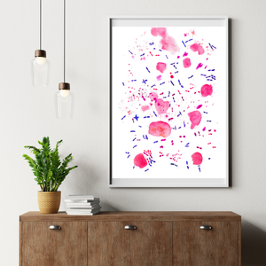 Clostridium Difficile Watercolor Art Print