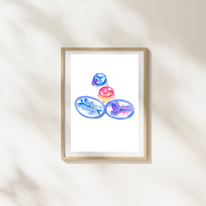 Heart Valves Abstract Art Print