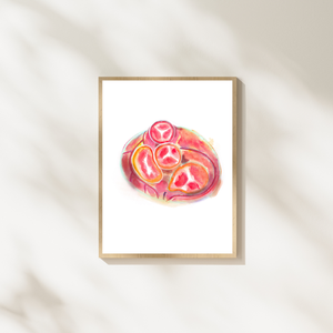 Heart Valve Anatomy Art Print