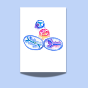 Heart Valves Abstract Art Print