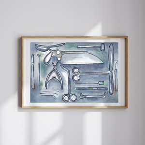 Dissection Instruments Art Print