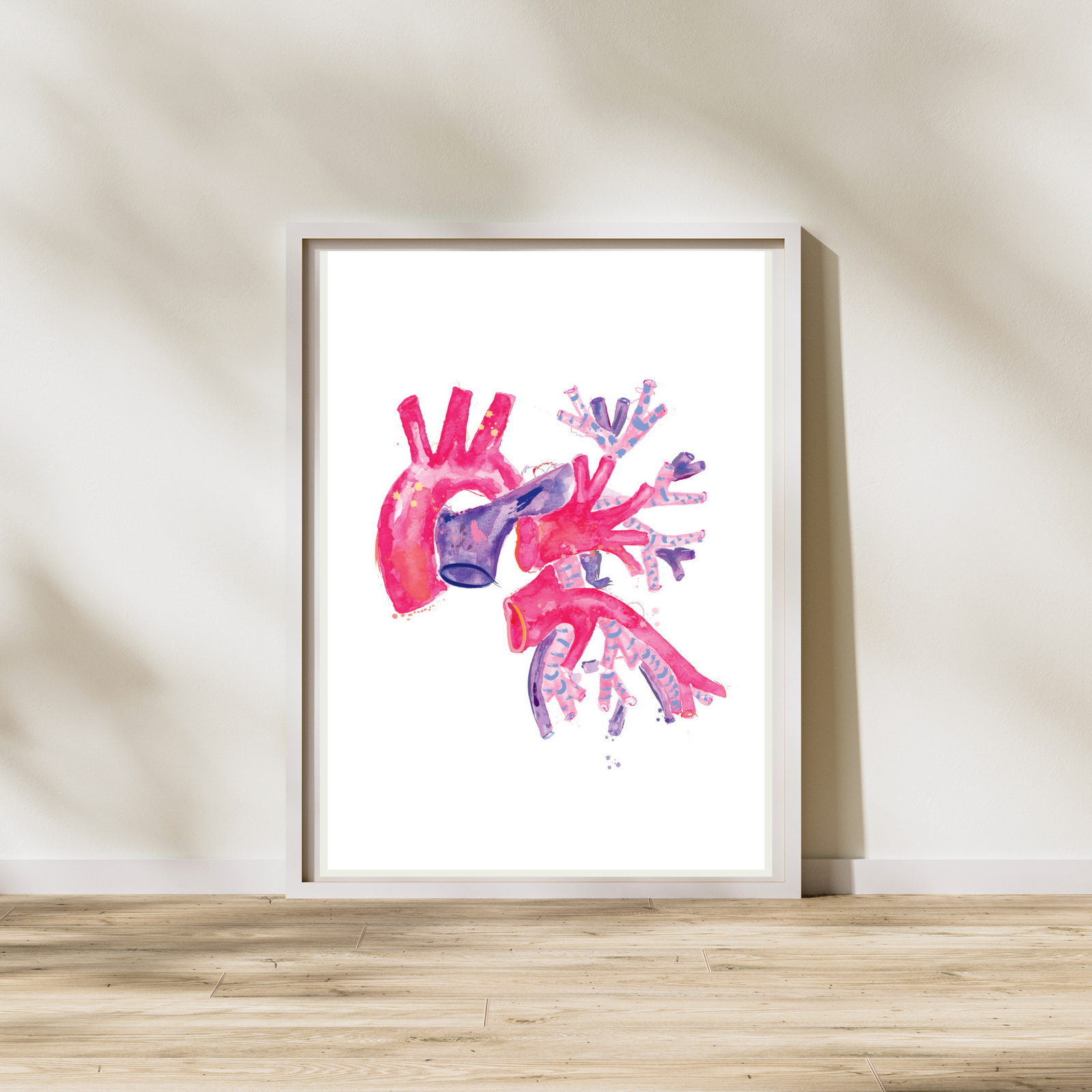Aorta Art, Aorta Anatomy, Lung Art, Cardiothoracic Surgery Gift