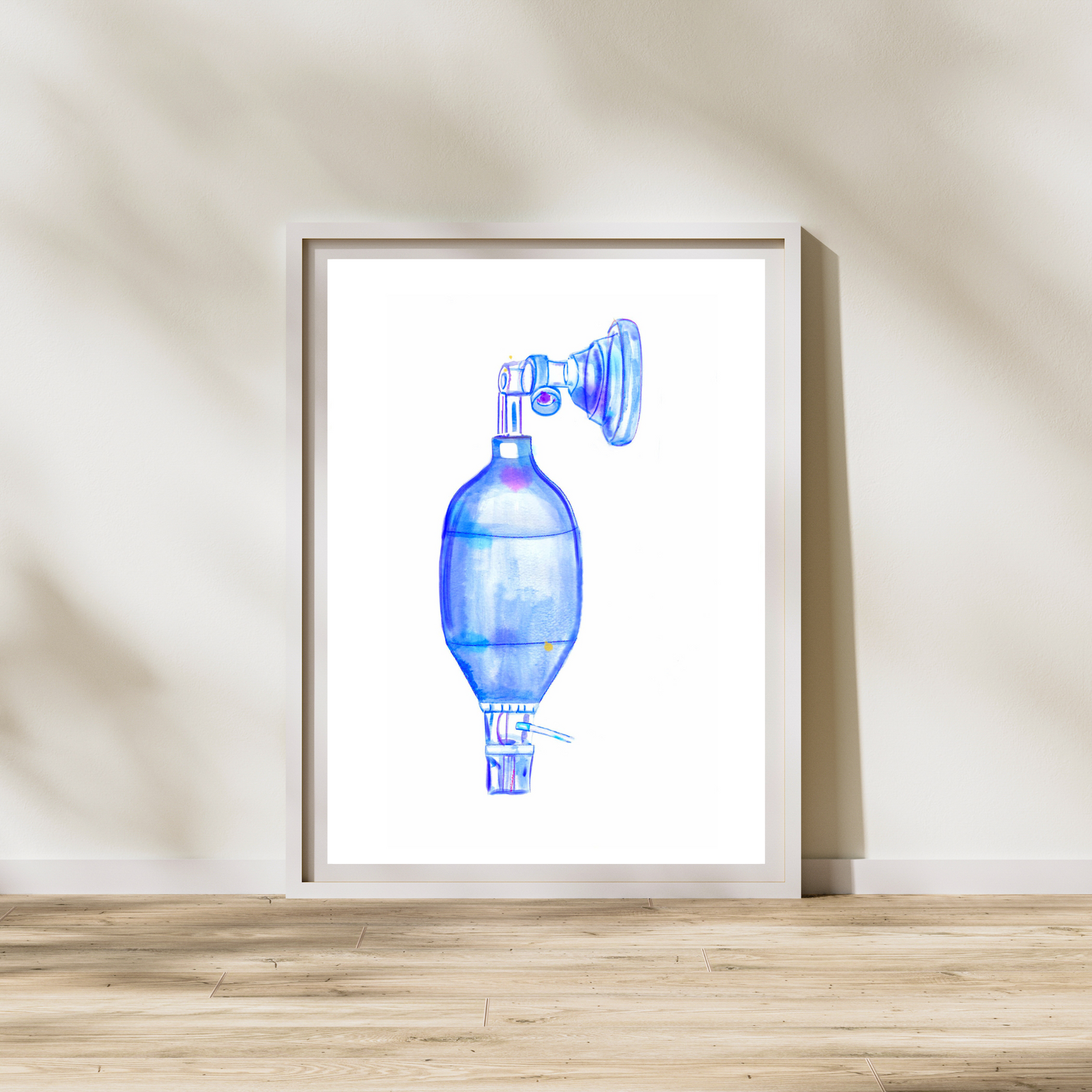 bag valve mask art print