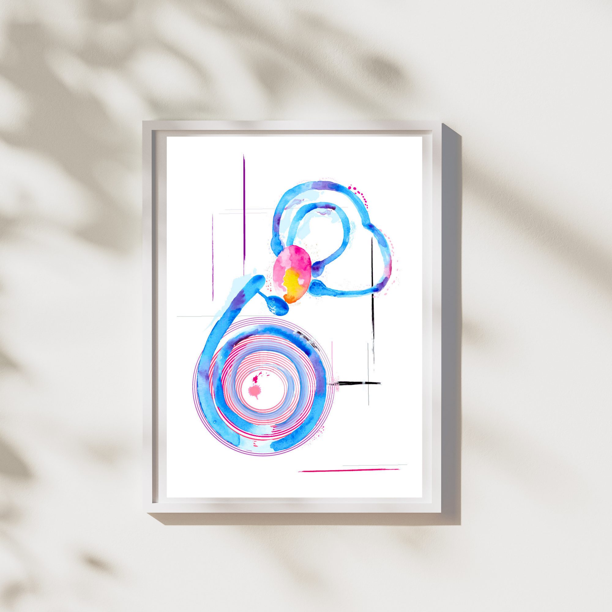 Inner Ear Anatomy, Cochlea Anatomy Art, Audiology Office Art, ENT Gift