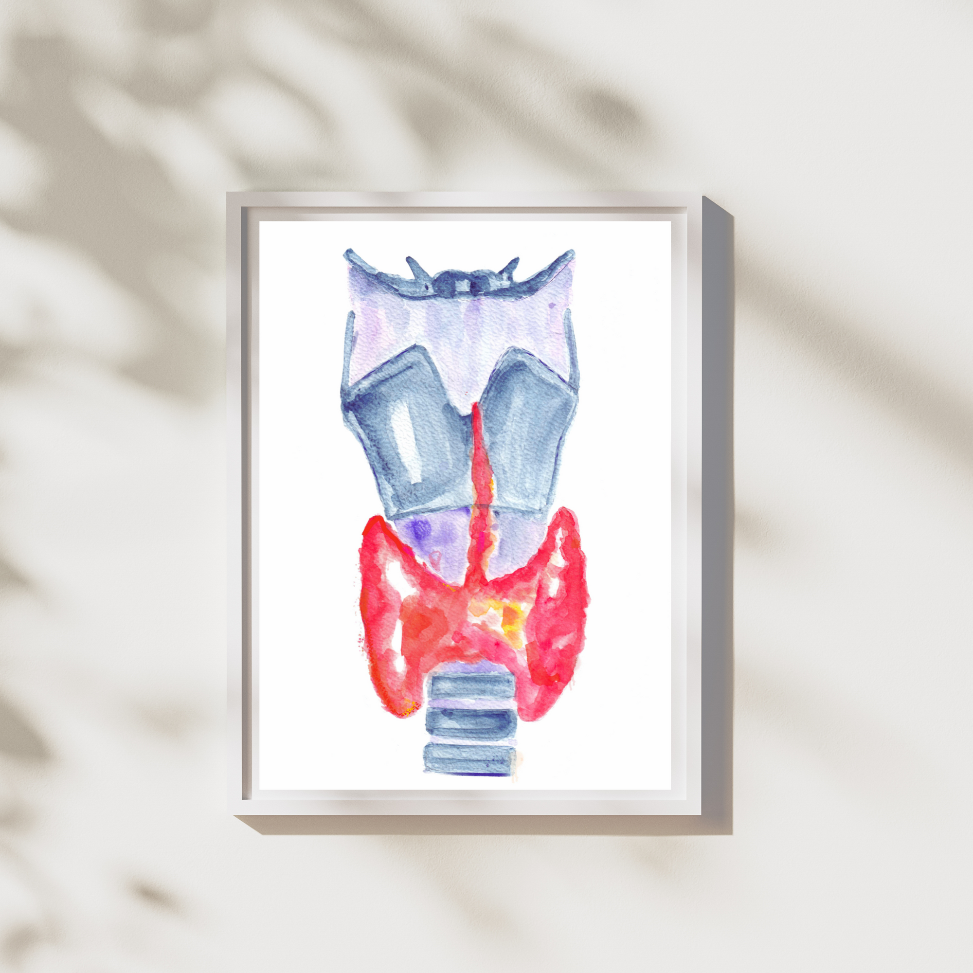 thyroid anatomy art print