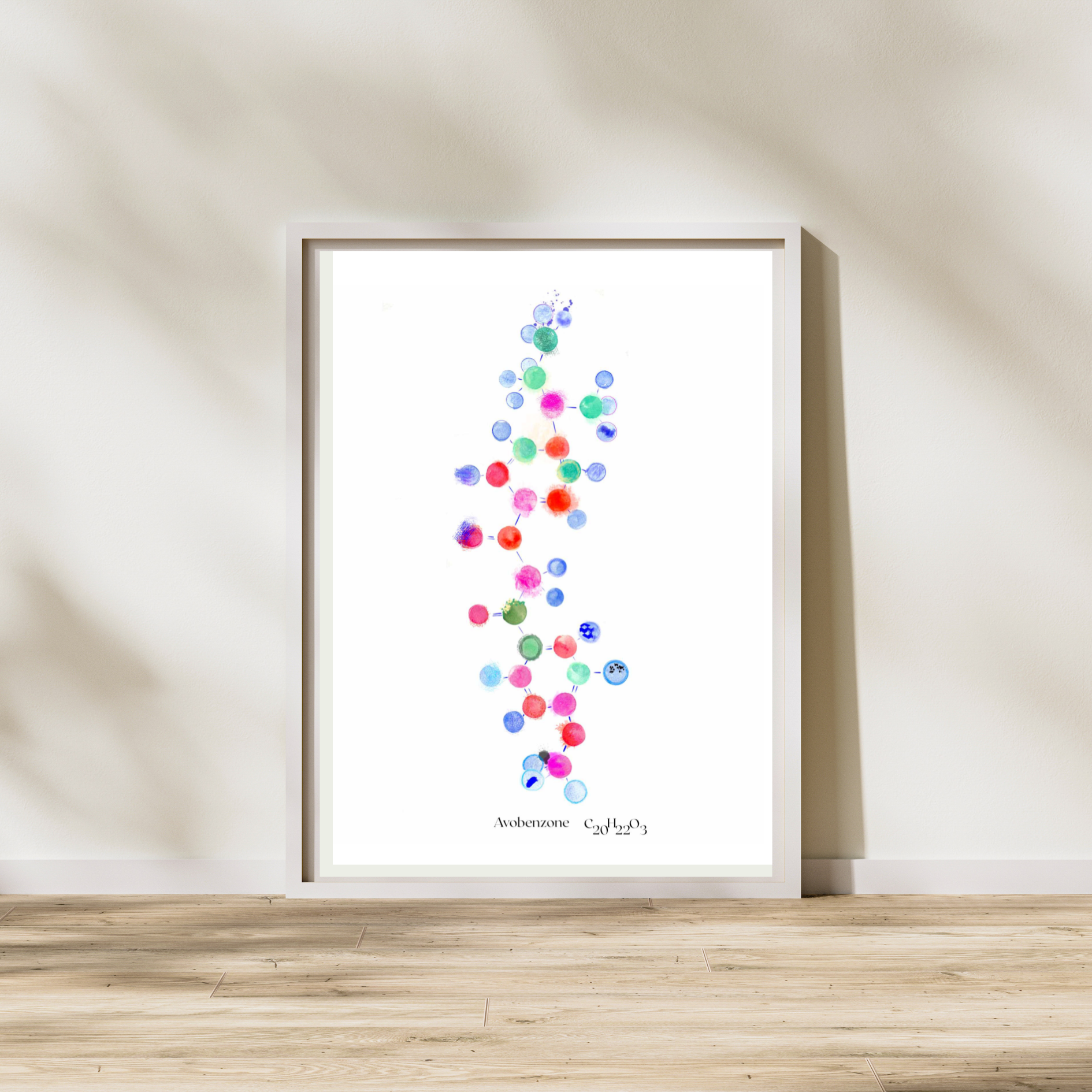 Avobenzone Sunscreen Molecule Art