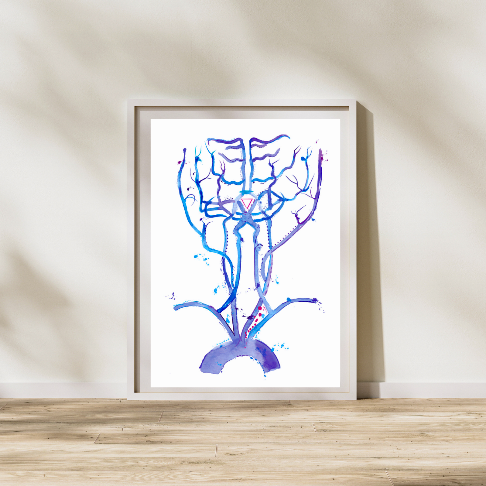 Brain Artery Anatomy Art - Willis Circle Neurology Art Print
