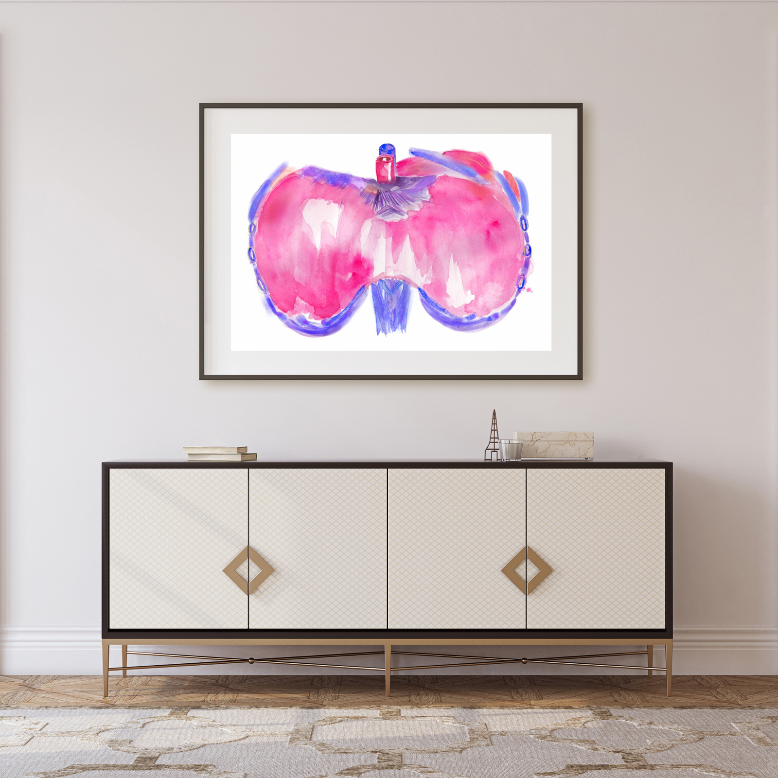 Diaphragm Anatomy Art Print