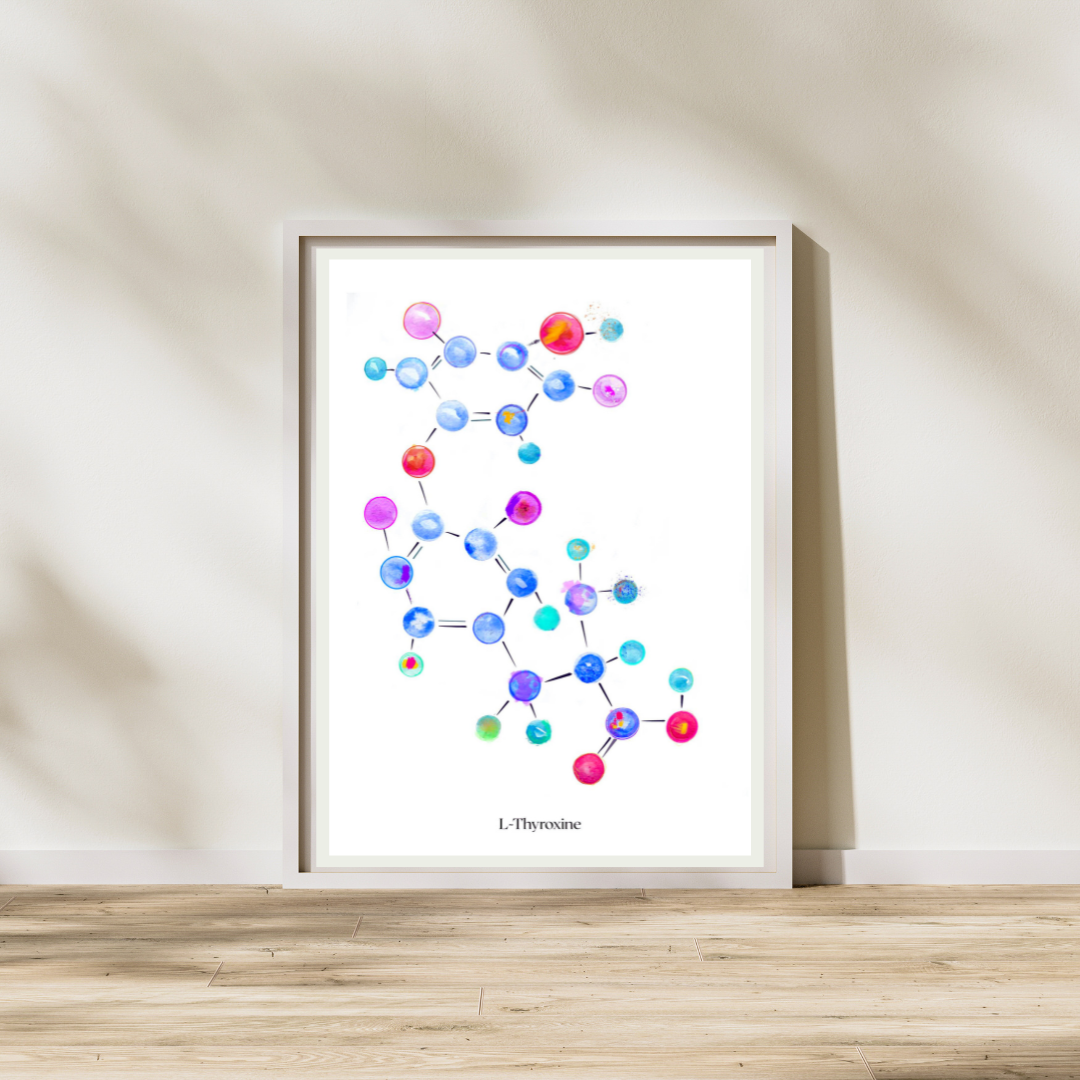 L-Thyroxine Molecule Art Print