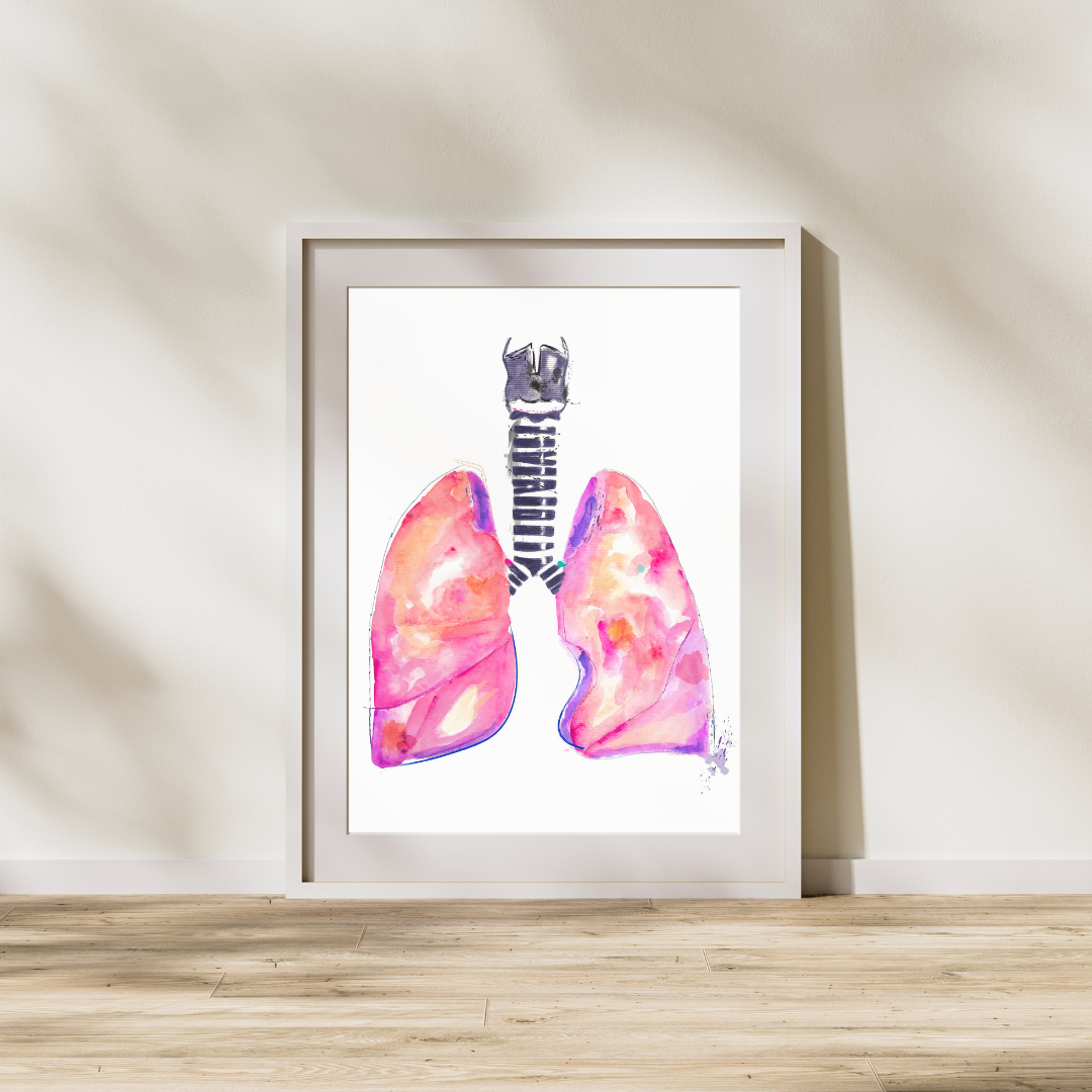 Lung Anatomy Art Print