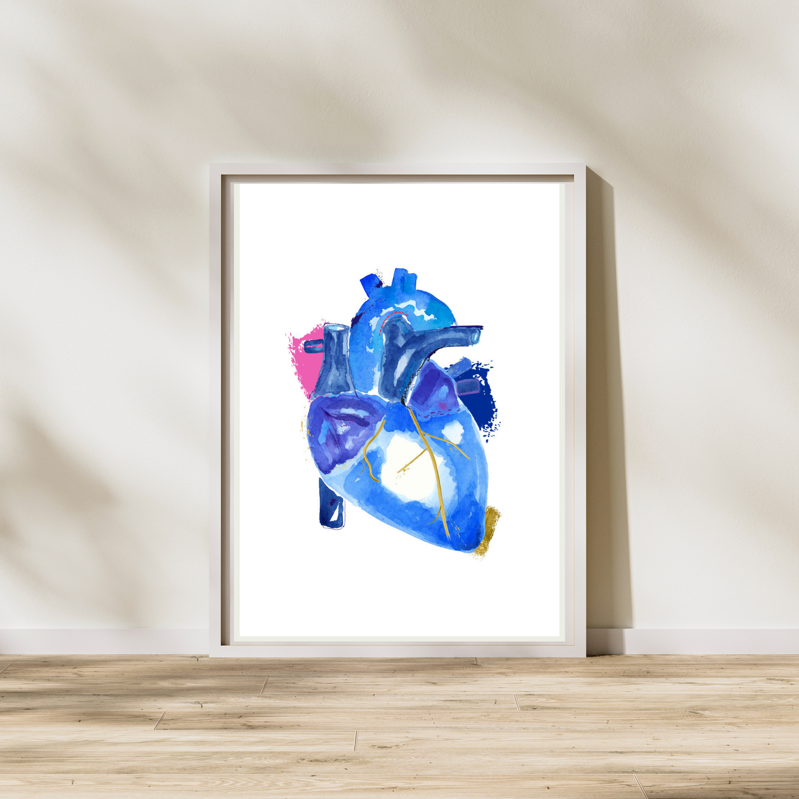 Heart Anatomy Art Print, Abstract Anatomy Print
