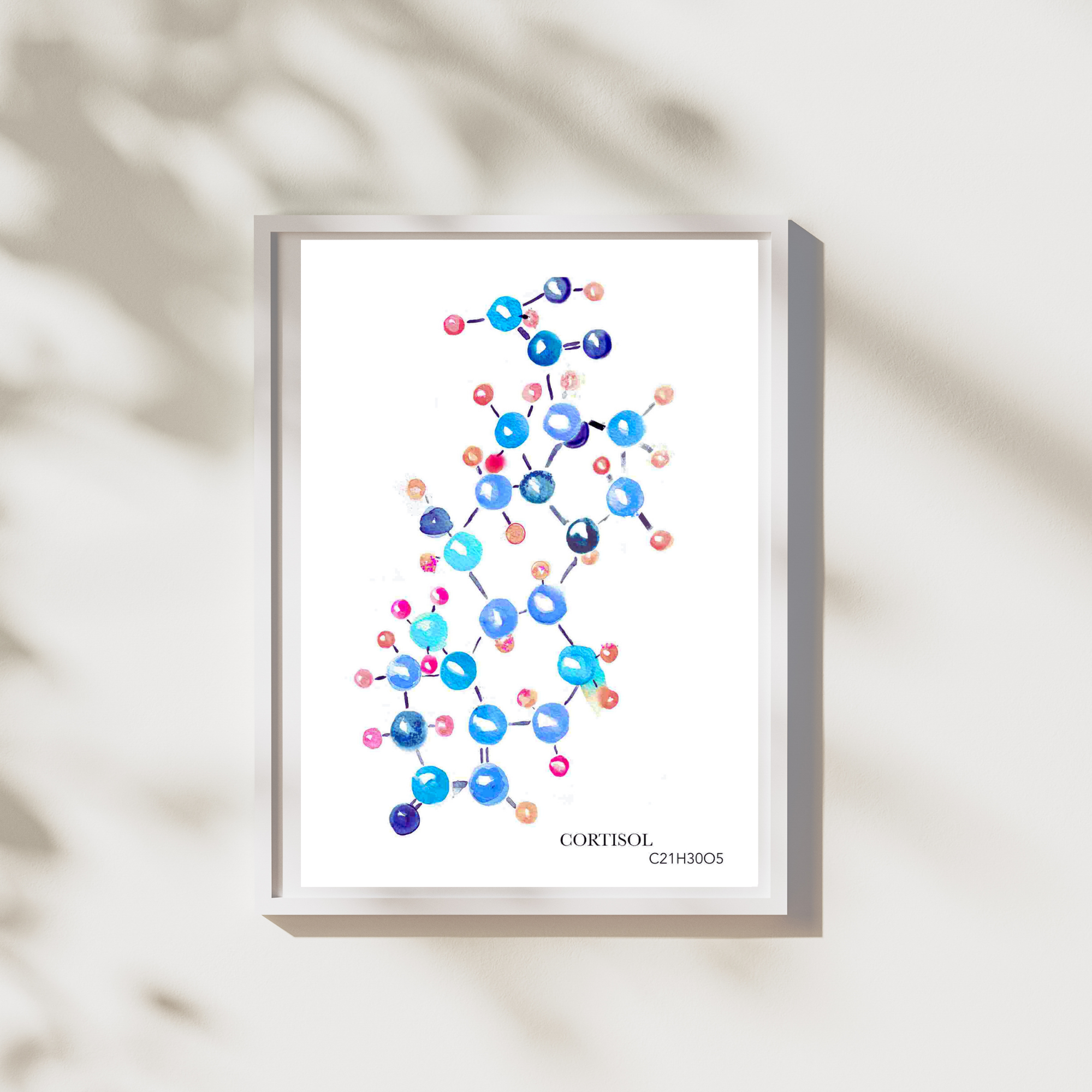 Cortisol Molecule Biochemistry Art