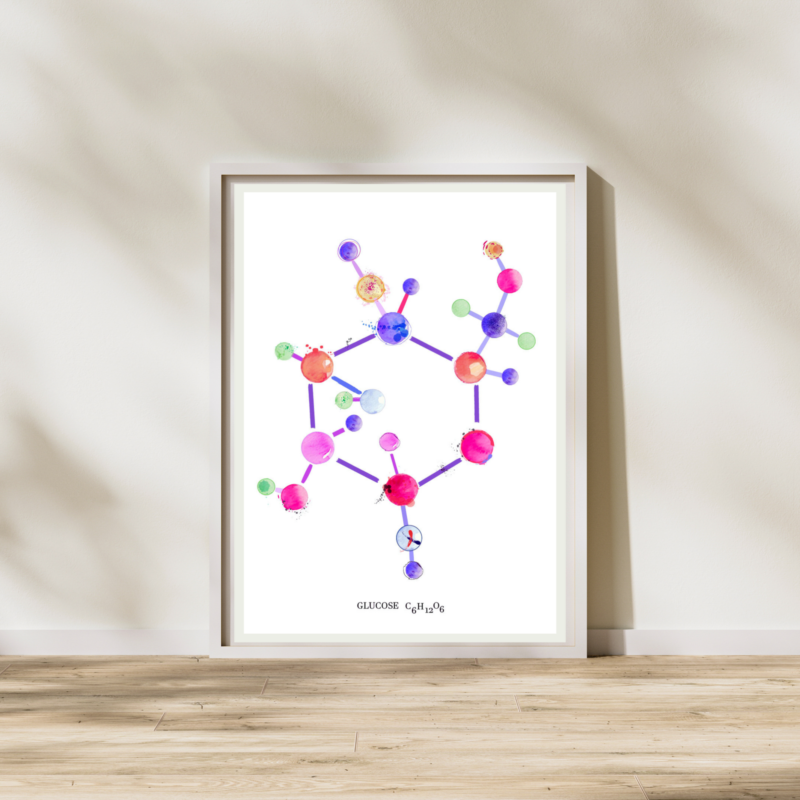 Glucose Molecule Biochemistry Art Print