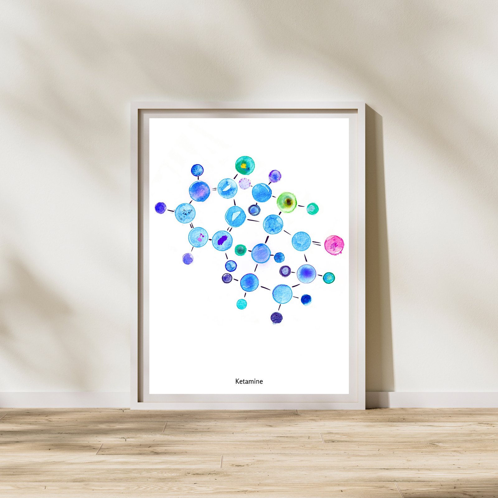 Anesthesiology - Ketamine Molecule Art Print