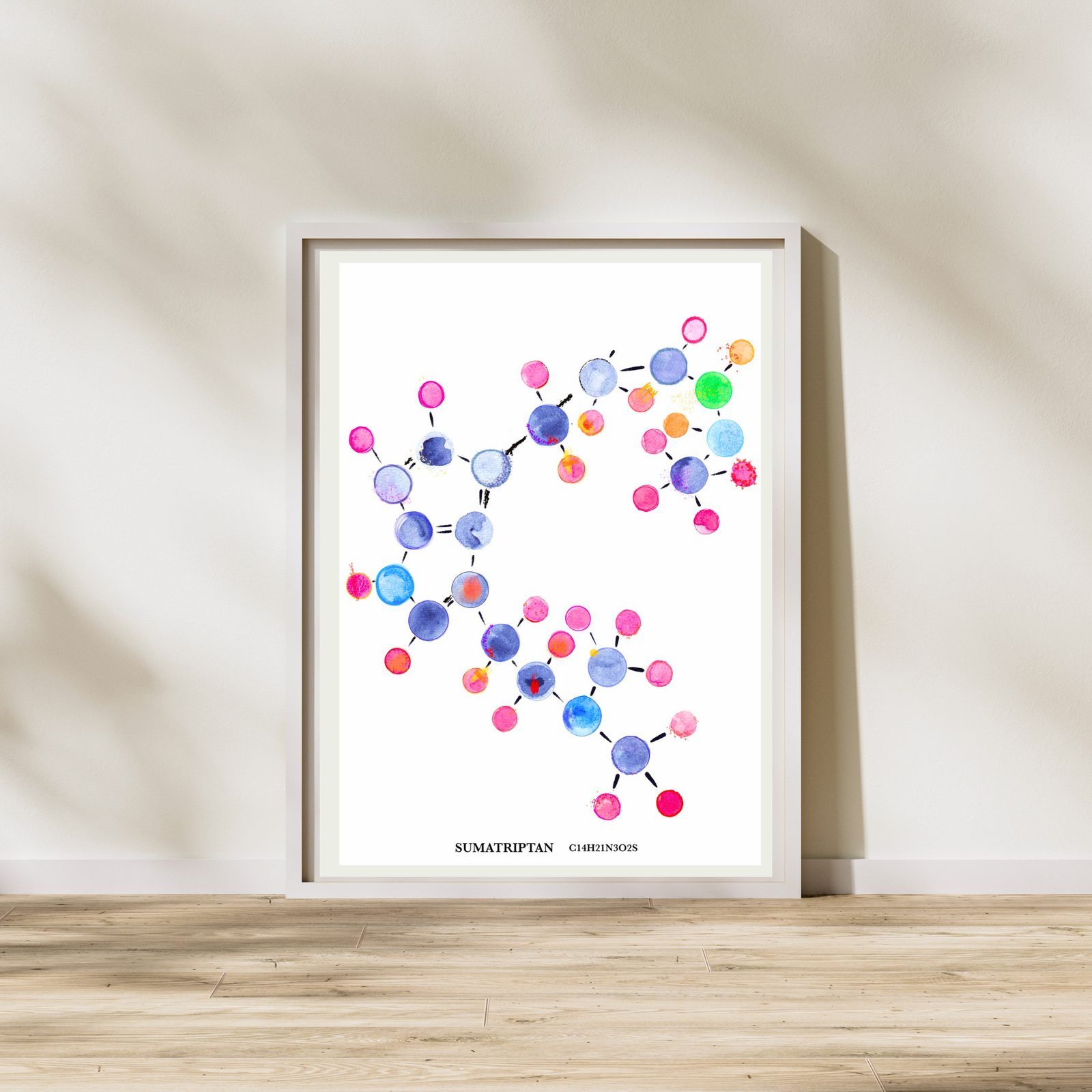 Sumatriptan Molecule Art Print