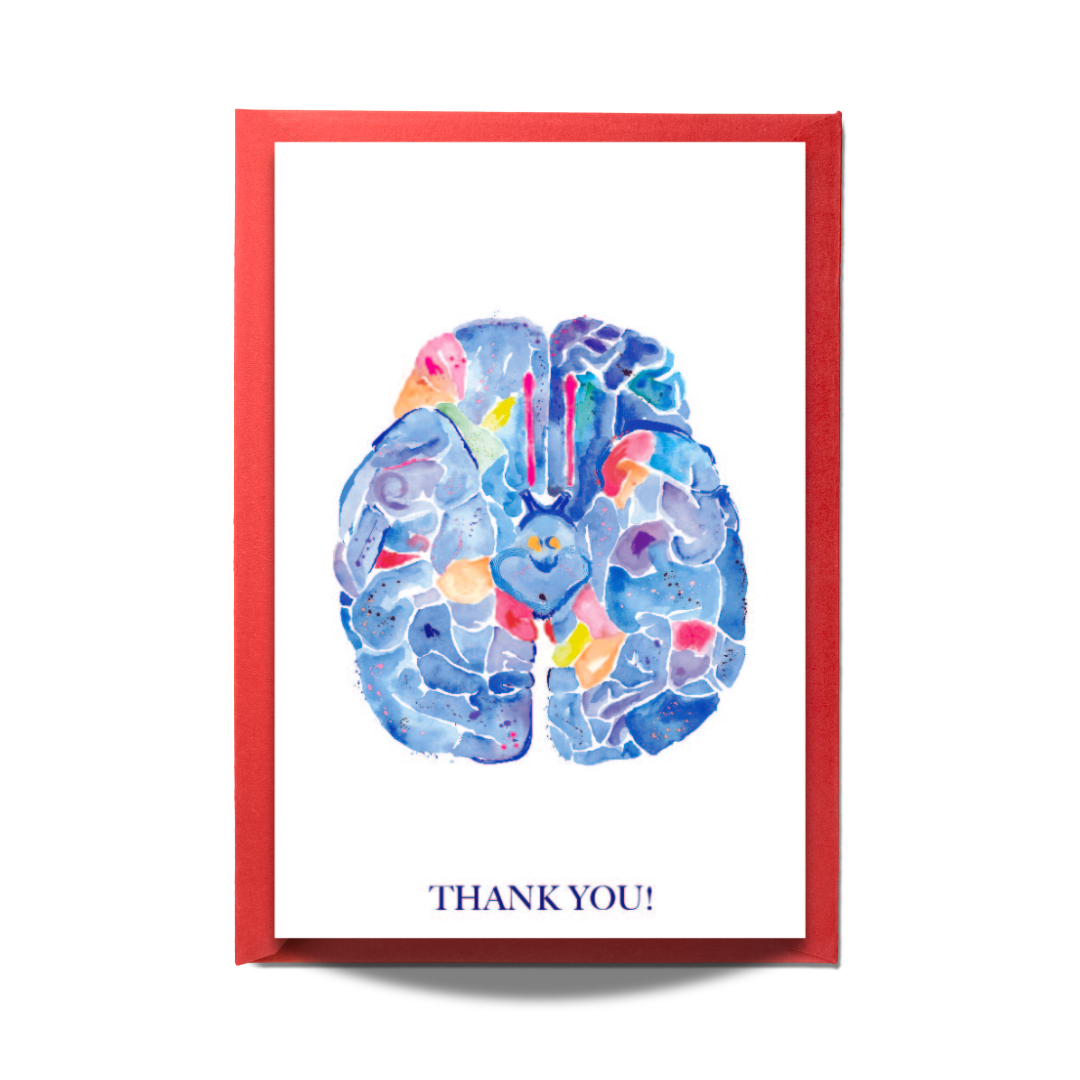 Brain Anatomy - Neurology Thank You Card