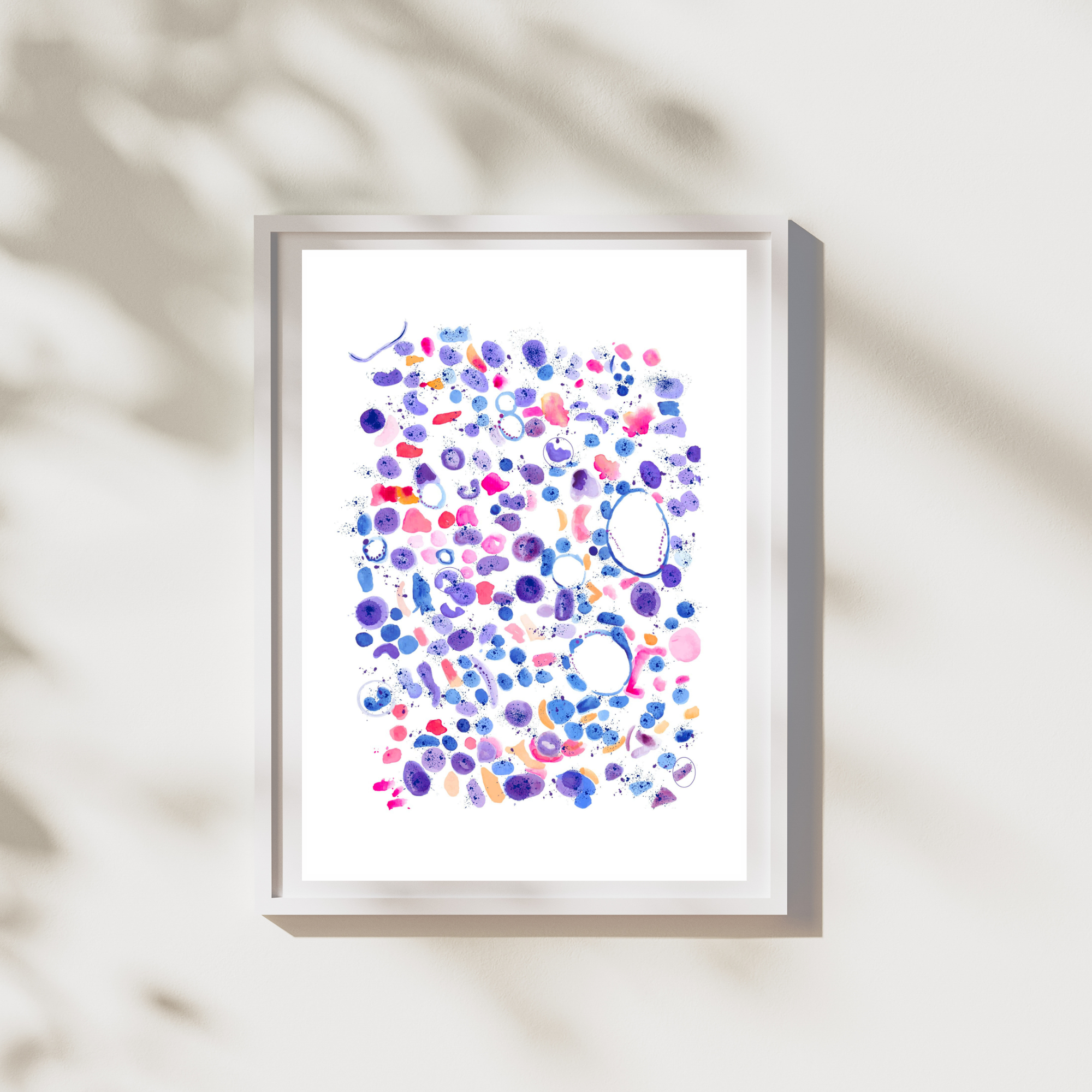 bone marrow histology watercolor art print