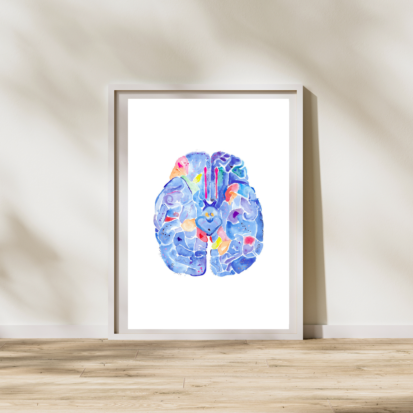 Brain Art, Neurology Anatomy Artwork, Neurosurgeon Gift