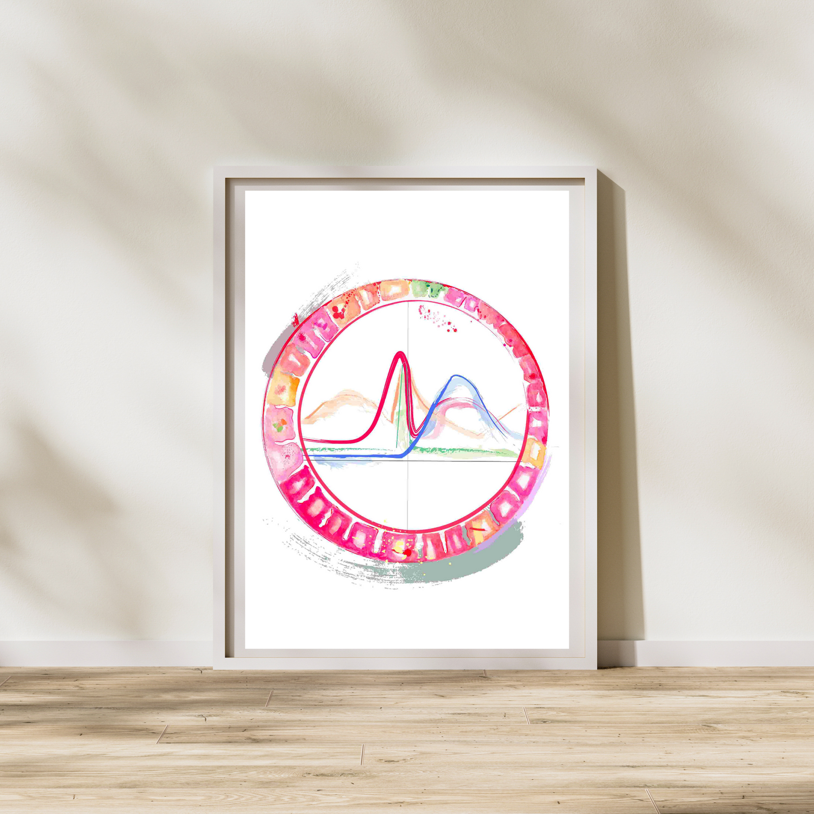Menstrual Cycle Abstract Physiology Art Print