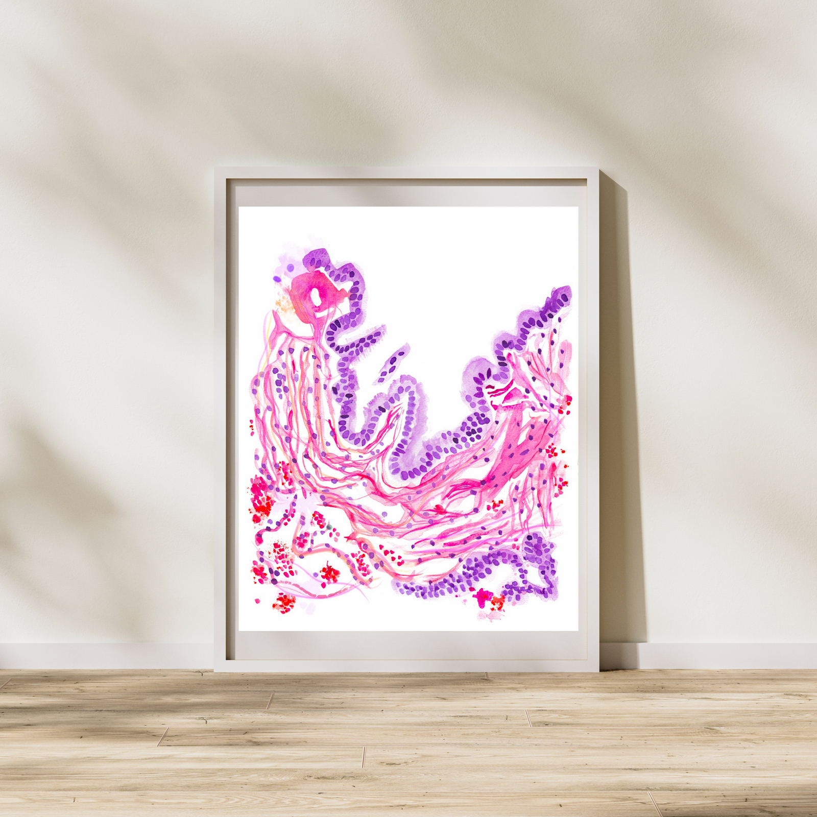 Lung -  Bronchiole Histology Watercolor Art