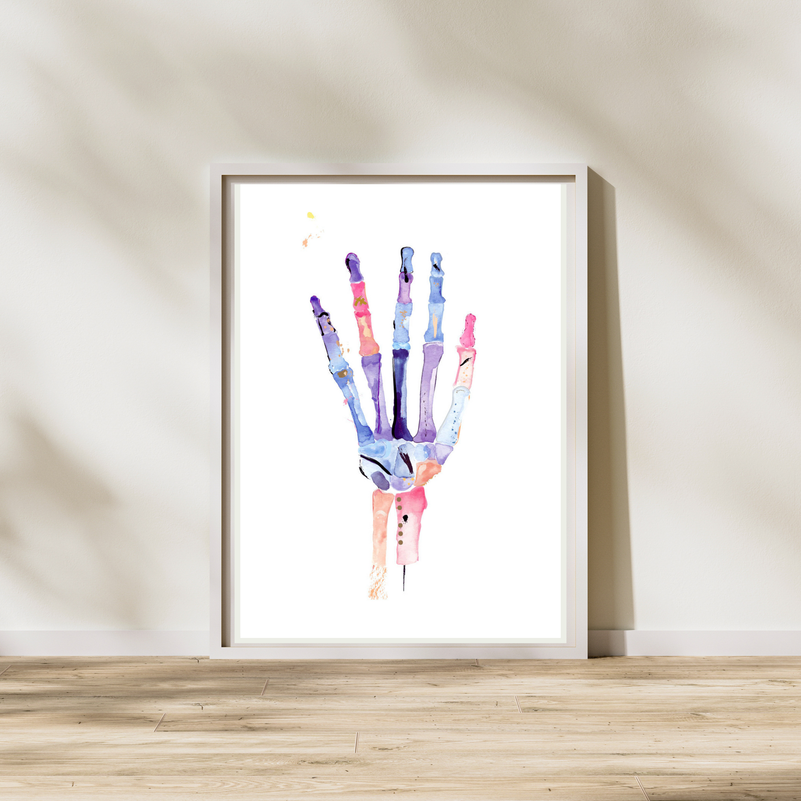 Hand Anatomy Art, Abstract Anatomy Art, Physical Medicine Wall Decor, Hand Surgeon Gift