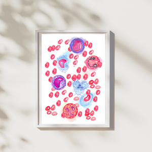 Blood Cell Art Print