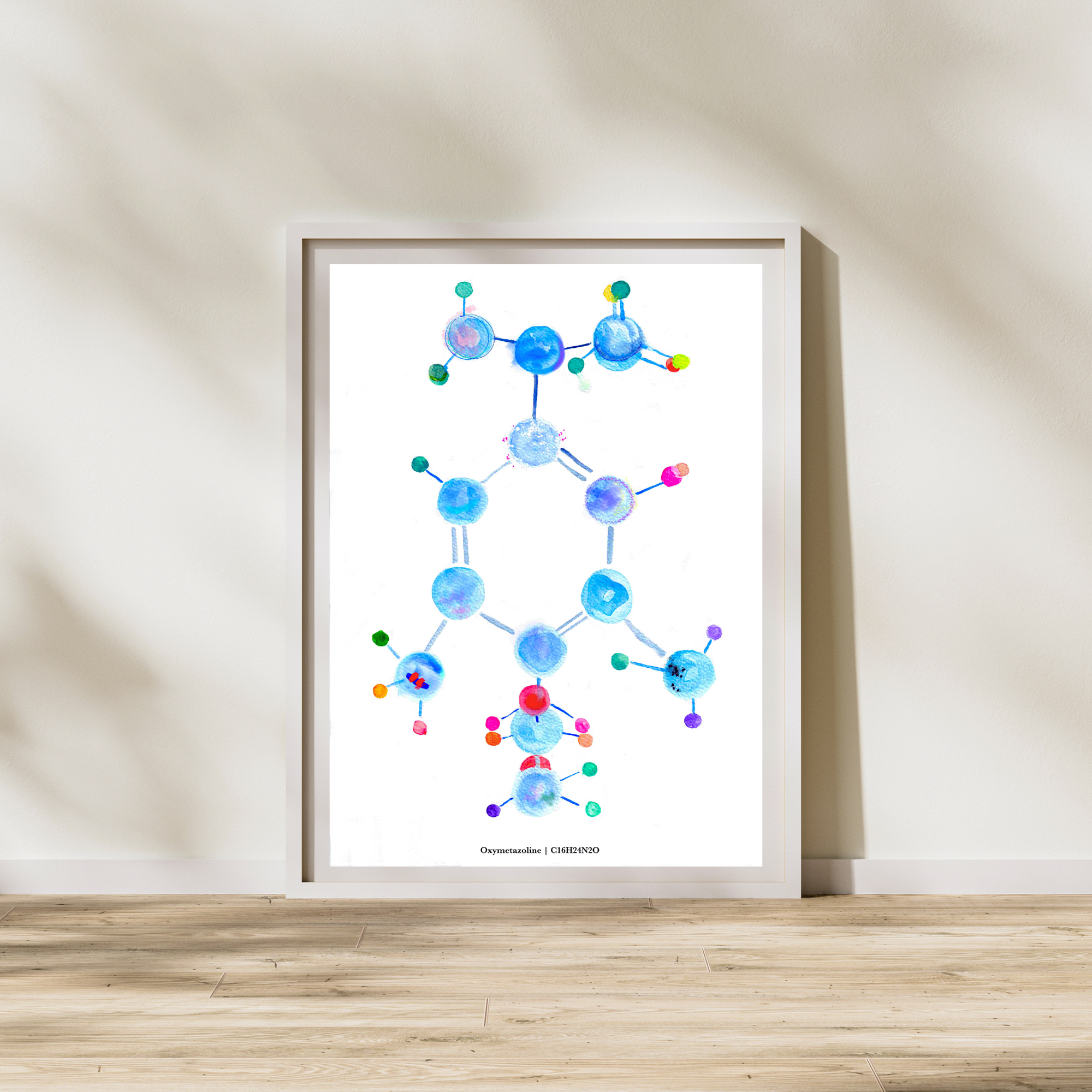 Oxymetazoline Molecule Biochemistry Art Print