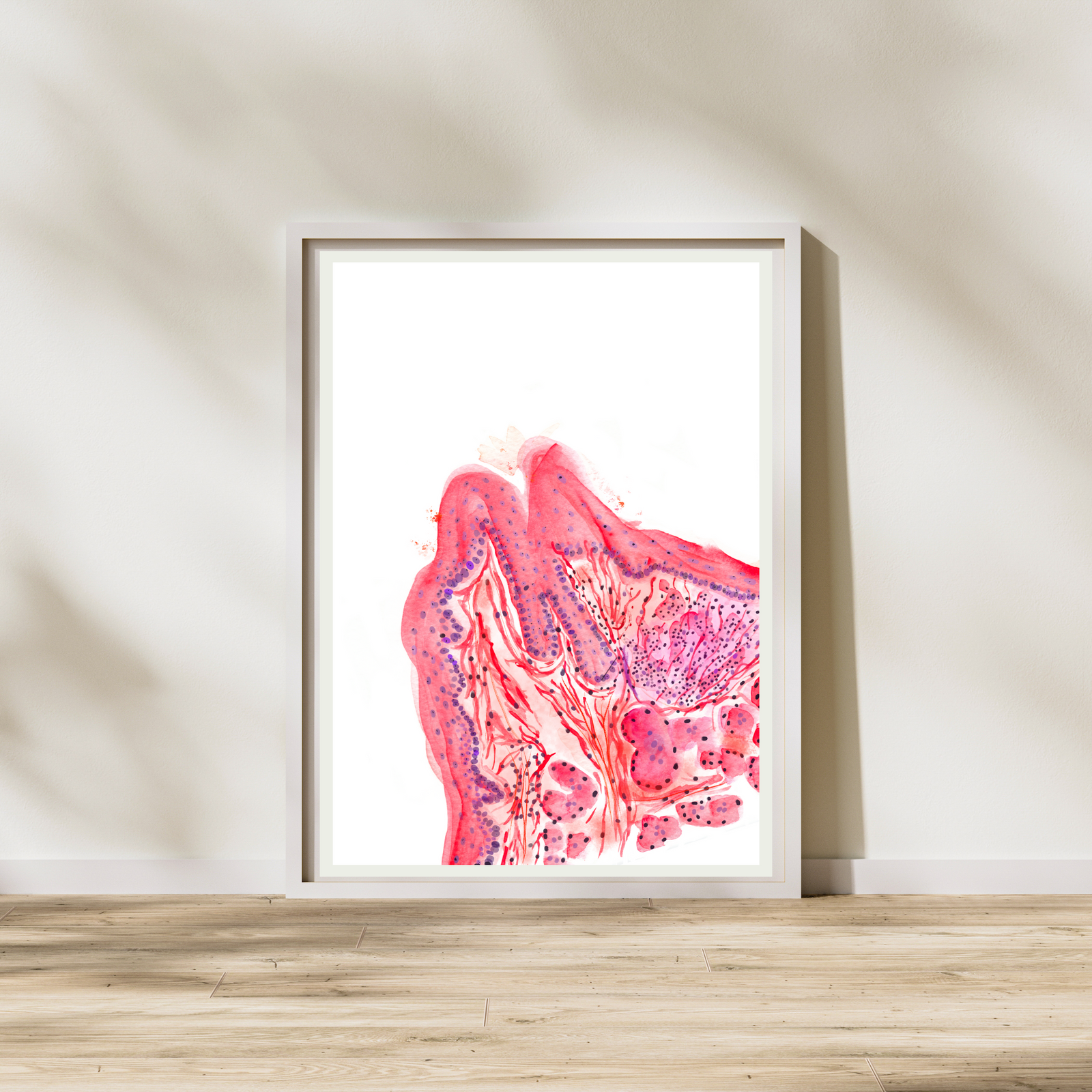 tongue histology art print
