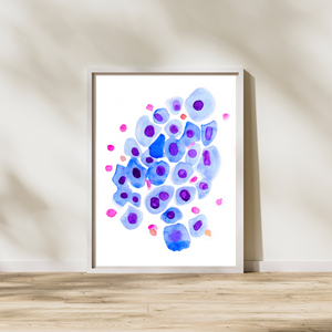 bronchial wash cytology art print