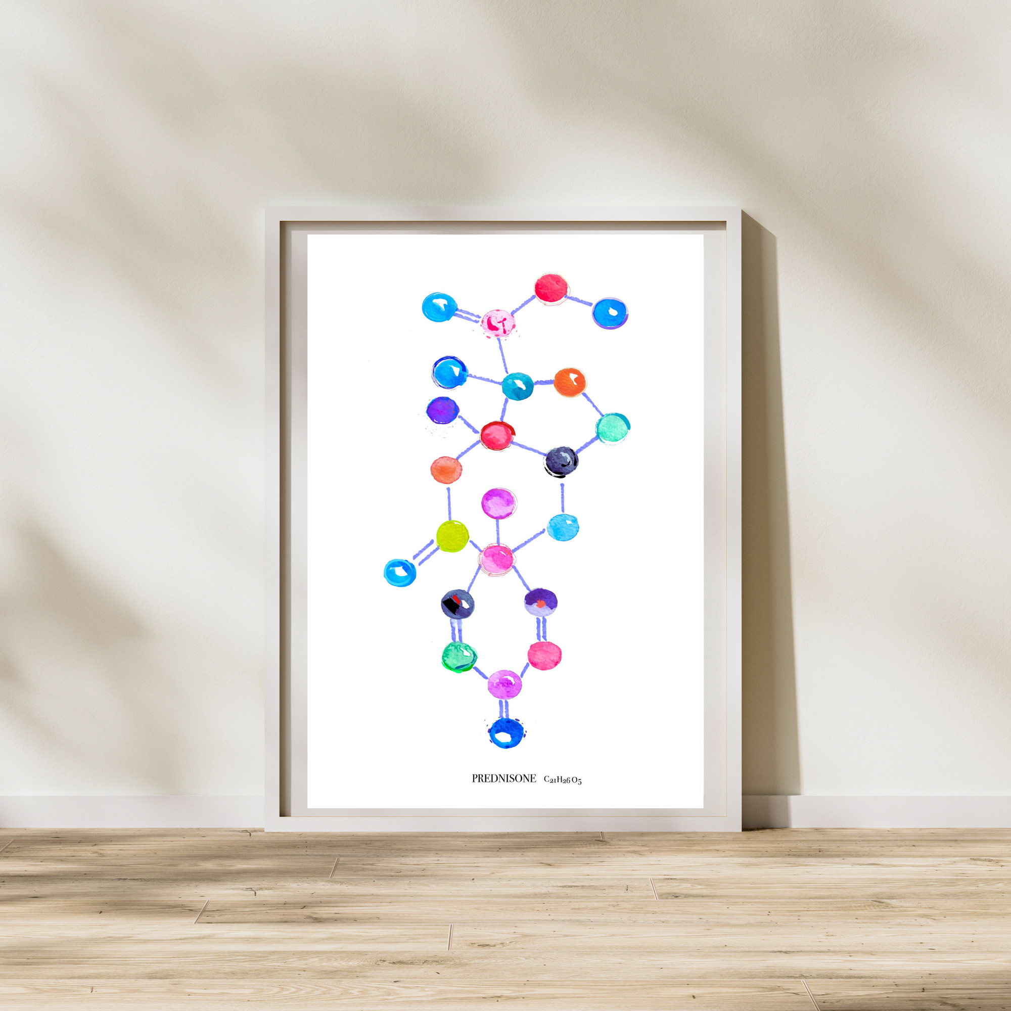 Prednison Molecule Art Print