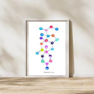 Prednison Molecule Art Print