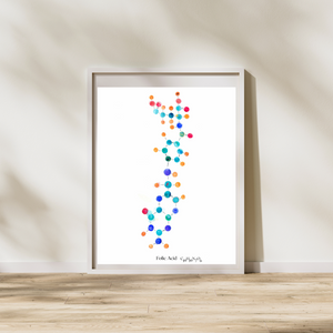 Folic Acid Molecule Art Print