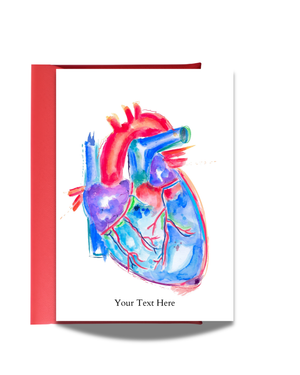 Anatomical Heart Valentine´s Day Card