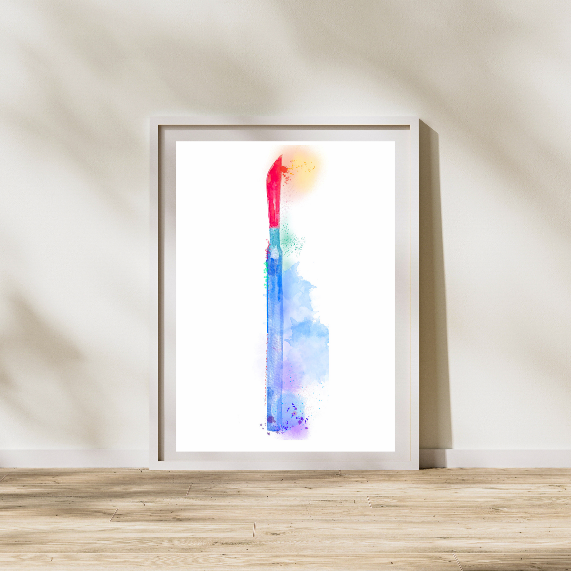 Scalpel Watercolor Abstract Surgery Art Print