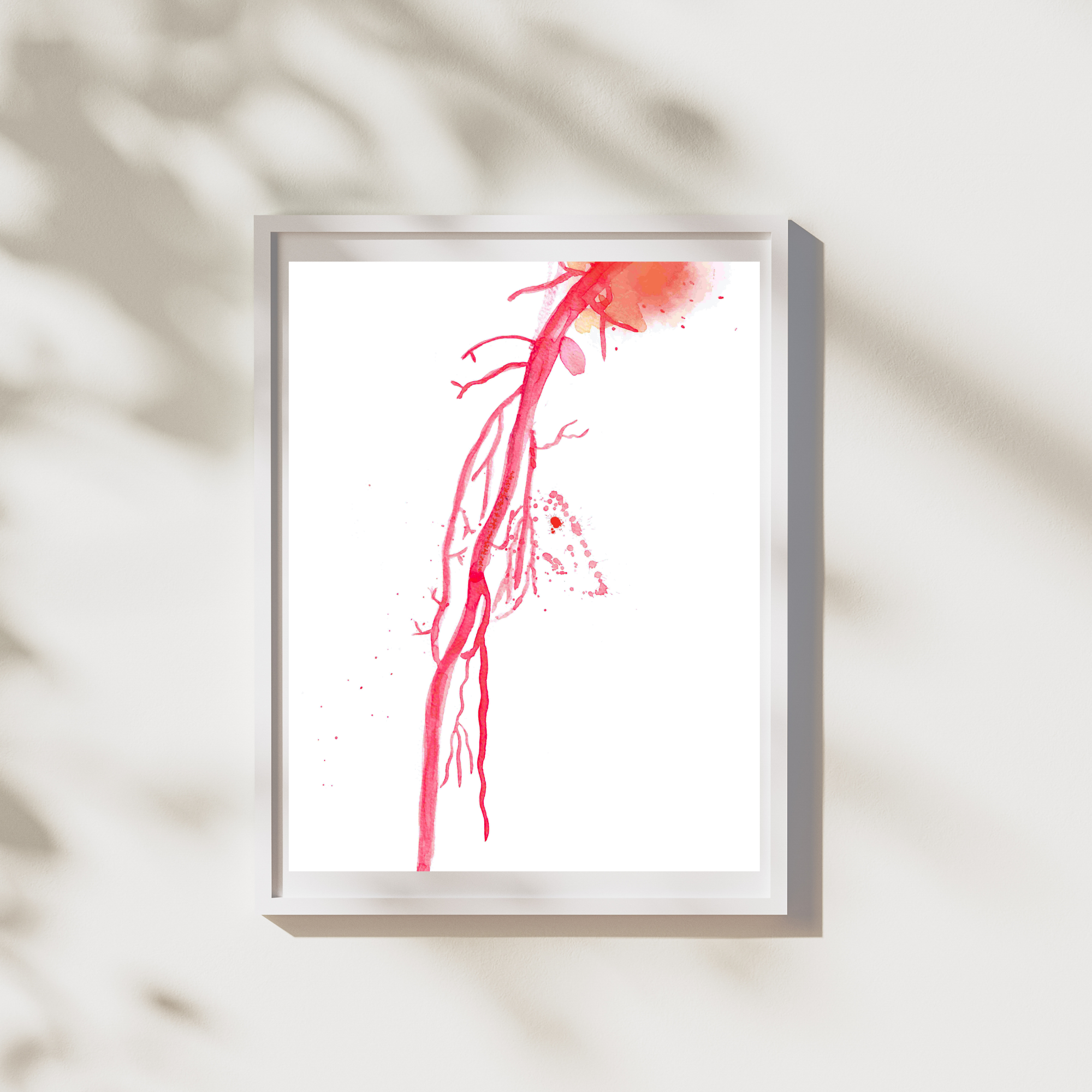 brachial artery watercolor painting