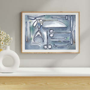 Dissection Instruments Art Print